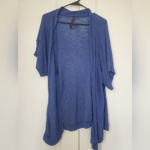 Blue cardigan
